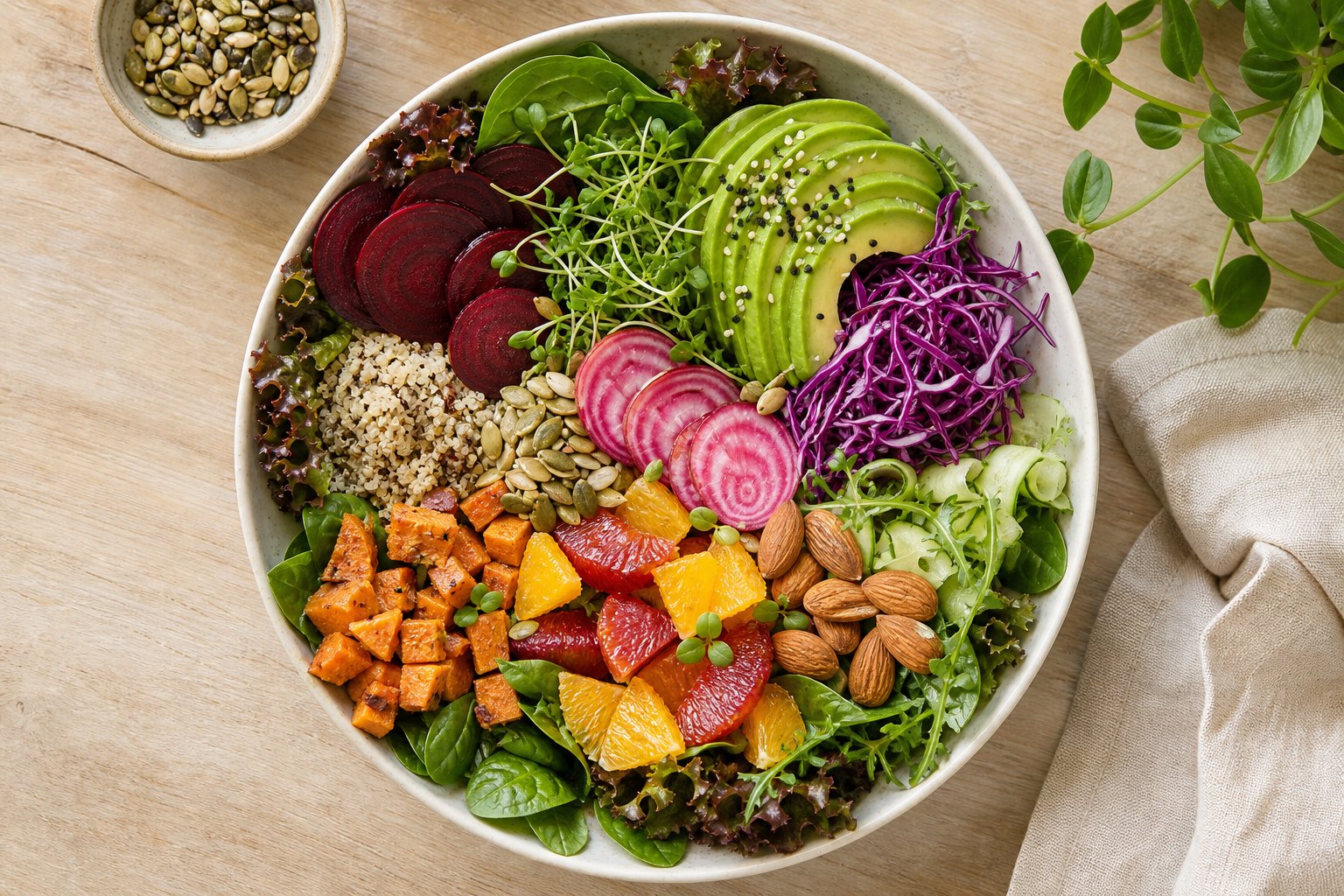 A colorful bowl of fresh, nourishing food